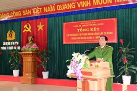 Tổng kết lớp huấn luyện Trung đoàn Cảnh sát cơ động dự bị chiến đấu khóa 4 năm 2024: 76,5% học viên đạt loại khá, giỏi