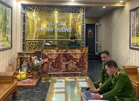 Cơ sở kinh doanh Karaoke Thanh Hương (quận An Dương) chưa thực hiện đúng 2 quy định về kinh doanh dịch vụ Karaoke