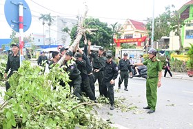 Phòng Cảnh sát cơ động: Tích cực phòng chống thiên tai, ứng phó biến đổi khí hậu