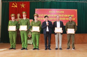 Sơ kết việc thực hiện mô hình "Liên kết đảm bảo ANTT cụm địa bàn 6 xã giáp ranh huyện Kiến Thụy - An Lão"