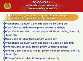 Hướng dẫn tố giác, báo tin về tội phạm, kiến nghị khởi tố từ ngày 01/3/2025