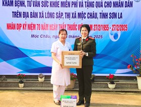 Bệnh viện CATP: Khám bệnh, cấp thuốc miễn phí cho hơn 300 người dân huyện Mộc Châu, tỉnh Sơn La