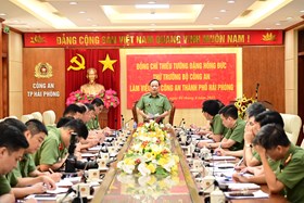Bảo đảm cơ sở vật chất, điều kiện hậu cần, kỹ thuật của Công an TP Hải Phòng và Công an tỉnh Hải Dương sau hợp nhất