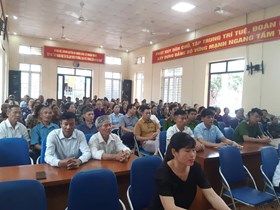 Công an xã Thuận Thiên (Kiến Thụy): Đẩy mạnh tuyên truyền việc góp ý vào dự thảo Nghị quyết sửa đổi, bổ sung một số điều Hiến pháp năm 2013