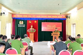 Gần 50% học viên Lớp huấn luyện Trung đoàn Cảnh sát cơ động dự bị chiến đấu khóa 2 năm 2025 đạt loại khá, giỏi