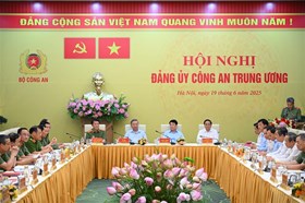 Khai mạc Hội nghị Đảng ủy Công an Trung ương 6 tháng đầu năm 2025