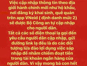 Cảnh báo chiêu trò lừa đảo mới khi vừa triển khai chính quyền 2 cấp