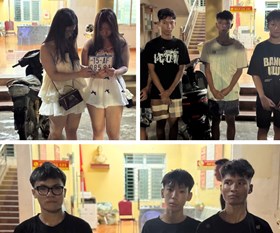 Công an xã Tiên Lãng: Xử phạt nhóm thanh niên lái xe độ pô, tháo biển, không đội mũ bảo hiểm