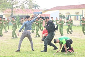 Phòng Cảnh sát cơ động tổ chức 155 ca tuần tra kiểm soát, bảo vệ an ninh trật tự