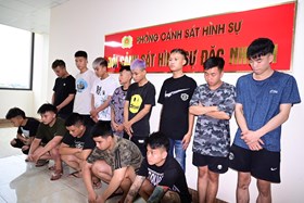 Phòng Cảnh sát hình sự: Tạm giữ 09 đối tượng có hành vi Gây rối trật tự công cộng trên địa bàn phường Lê Thanh Nghị và phường Tứ Minh (Hải Phòng)