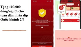 Cảnh báo lừa đảo liên quan chính sách tặng quà 100.000 đồng dịp Quốc khánh 2/9