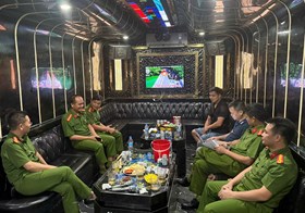 Kiểm tra, phát hiện 9 cơ sở kinh doanh có điều kiện về an ninh trật tự vi phạm