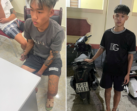 Công an phường Dương Kinh: Bắt giữ 2 đối tượng cướp tài sản chỉ sau 2 giờ