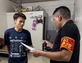 Công an xã Tiên Lãng vận động 17 chủ khu nhà trọ cam kết thực hiện mục tiêu xây dựng xã không ma túy