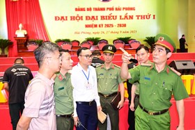Lãnh đạo CATP kiểm tra thực địa công tác bảo đảm ANTT Đại hội đại biểu Đảng bộ thành phố lần thứ I, nhiệm kỳ 2025 – 2030