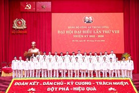Bế mạc Đại hội đại biểu Đảng bộ Công an Trung ương lần thứ VIII, nhiệm kỳ 2025 - 2030