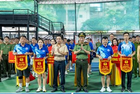 Sôi nổi giao lưu Pickleball Cụm thi đua số 1 - Bộ Công an