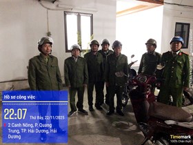 Công an phường Hải Dương: Tổ chức tuần tra ban đêm, đảm bảo an ninh trật tự