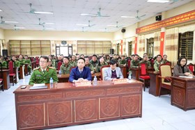 Công an xã Hà Bắc phát động phong trào thi đua “Ba nhất” trong toàn lực lượng