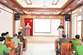 Phòng An ninh nội địa: Tập huấn công tác phòng, chống khủng bố đối với Công an xã, phường, đặc khu, Đồn Công an khu Công nghiệp