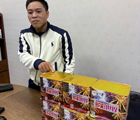 Công an phường Gia Viên bắt quả tang đối tượng tàng trữ 8,59 kg pháo