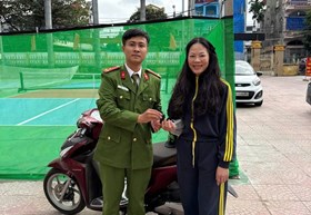 Công an phường Phù Liễn nhanh chóng làm rõ vụ trộm xe mô tô, thu hồi tài sản trả lại cho người dân