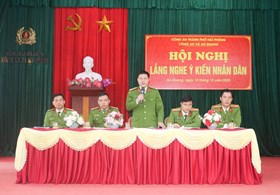Công an xã An Quang tổ chức Hội nghị Lắng nghe ý kiến Nhân dân