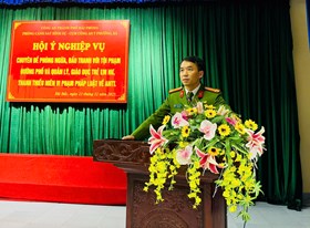 Hội ý nghiệp vụ tăng cường phòng ngừa, đấu tranh tội phạm đường phố tại phường Hà Bắc