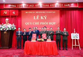 Bộ Công an - Bộ Giáo dục và Đào tạo ký kết Quy chế phối hợp