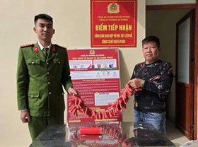 Công an phường An Dương tổ chức 63 buổi tuyên truyền về công tác thu hồi vũ khí, vật liệu nổ, pháo