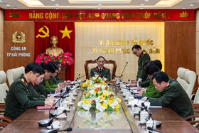 Công an thành phố rà soát tiến độ thực hiện các nhiệm vụ bảo đảm an ninh, trật tự bầu cử đại biểu Quốc hội khóa XVI, đại biểu Hội đồng nhân dân các cấp nhiệm kỳ 2026 - 2031