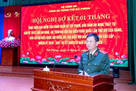 Công an thành phố sơ kết 01 tháng cao điểm tấn công, trấn áp tội phạm