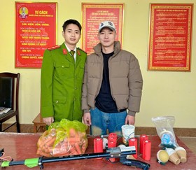 Công an xã Quyết Thắng: Bắt giữ 02 vụ tàng trữ trái phép pháo và thu hồi 15,8 kg pháo