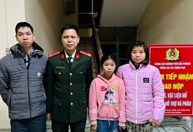 Công an xã Trần Phú: Kịp thời hỗ trợ cháu bé đi lạc về với gia đình