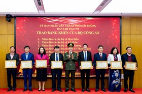 Khen thưởng nhiều tập thể, cá nhân trong Phong trào toàn dân bảo vệ an ninh Tổ quốc và phòng, chống tội phạm, tệ nạn xã hội