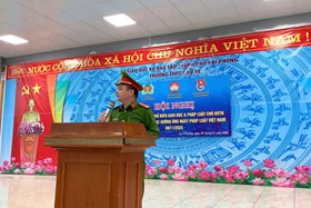 Công an xã Lạc Phượng triển khai công tác quản lý, giáo dục thanh thiếu niên hư