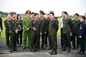 Thiếu tướng Bùi Quang Bình, Giám đốc CATP Hải Phòng kiểm tra Cảng HKQT Cát Bi, định hướng nâng cao năng lực bảo đảm an ninh hàng không