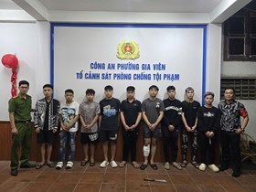 Xác định 09 đối tượng liên quan vụ xô xát, đánh nhau ở khu vực số 01 Nguyễn Bỉnh Khiêm (phường Gia Viên)