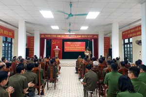Công an phường Bạch Đằng: Giao ban công tác bảo đảm an ninh, trật tự với lực lượng tham gia bảo vệ ANTT ở cơ sở