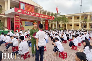 Công an phường Hưng Đạo: Tăng cường tuyên truyền pháp luật về an toàn giao thông cho học sinh