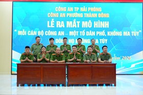 Công an phường Thành Đông triển khai mô hình “Mỗi cán bộ Công an - Một tổ dân phố, thôn không ma túy” và “Dòng họ không ma túy”