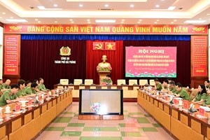 Công an thành phố tham gia hội nghị quán triệt và triển khai thực hiện các văn kiện, nghị quyết về công tác kiểm tra, giám sát, kỷ luật của Đảng