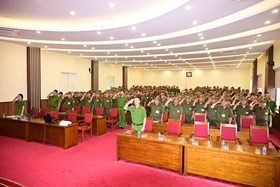 Gần 10.000 thành viên  lực lượng tham gia bảo vệ an ninh, trật tự ở cơ sở tham gia thi trắc nghiệm trực tuyến tại Hội thi (lần thứ I) năm 2026 cấp xã tại thành phố Hải Phòng