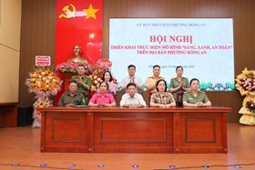 Phường Hồng An: Ra mắt mô hình phong trào toàn dân bảo vệ an ninh Tổ quốc "Sáng, xanh, an toàn"