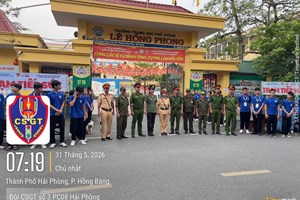 Lực lượng Cảnh sát giao thông thành phố đồng loạt ra quân “Tiếp sức mùa thi 2026”