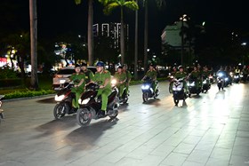 Các lực lượng Công an thành phố bảo vệ an ninh an toàn dịp nghỉ lễ 30/4 và 01/05