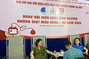 Công an phường An Biên: Lan toả yêu thương trong Ngày hội Hiến máu tình nguyện “Những giọt máu hồng hè"