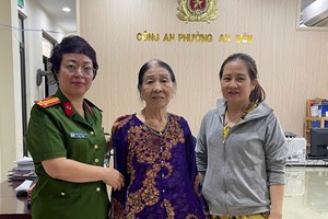 Công an phường An Biên kịp thời hỗ trợ cụ bà 80 tuổi đi lạc đoàn tụ cùng gia đình