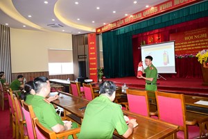 Công an phường Hồng Bàng: Triển khai Tháng hành động an toàn vệ sinh lao động và tập huấn công tác PCCC&CNCH