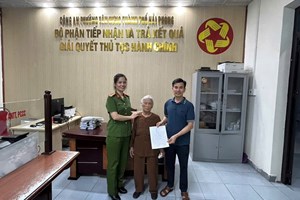 Công an phường Tân Hưng kịp thời hỗ trợ cụ bà đi lạc trở về với gia đình 